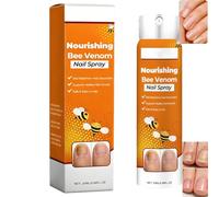 Spray per unghie con veleno d'api, spray per asciugatura unghie, trattamento nutriente per unghie e cuticole, con olio di albero del tè e zenzero, allevia la secchezza e la tensione intorno alle
