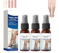 Spray per vene varicose, Spray per gambe a base di erbe naturali per il comfort della vena, S pray per la circolazione lenitiva, Nebbia idratante leggera per tutti i tipi di pelle (3 Pcs)