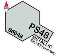 Vernice Spray Per Policarbonato 100 Ml. Metallic Silver (Chrome) PS48 TAMIYA