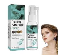 Spray post -terapia, soluzioni per la pulizia del piercing, spray per soluzione salina, fluido di assistenza post -terapia per orecchio, adatto per orecchie, naso, lingua, piercing all'ombelico (1PC)