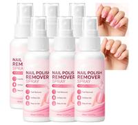 Spray professionale per la rimozione della colla per unghie per premere e gel solido, la penetrazione rapida ammorbidisce la colla solida, debonder portatile per unghie per l'uso nel salone di (6PCS)