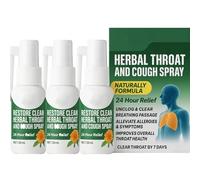 Spray protettivo per la gola, Elycura Spray detergenti per i polmoni a base di erbe, Spray protettivo per la gola, per la pulizia dei polmoni (3pcs)