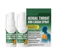 Spray protettivo per la gola, Elycura Spray detergenti per i polmoni a base di erbe, Spray protettivo per la gola, per la pulizia dei polmoni (2pcs)