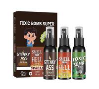 Spray Puzzola,Set da 3 Pezzi - Scherzo Divertente - per Casa Cucina Scuola Aula Università Ufficio Festività Riunioni di Famiglia Feste