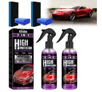 Spray Rapido per Autoveicoli 3 in 1 Ad alta Protezione, 3 in 1 Nuovo e Migliorato Flacone Singolo con Spugna, Spray Rapido 3 in 1 Ad alta Protezione, High Protection Spray 3 in 1 (Confezione da 2)