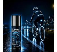 Spray riflettente notturno, 100 ml, vernice spray per abbigliamento, auto e bicicletta, ad asciugatura rapida, resistente alle intemperie, spray riflettente invisibile per la notte, corsa, ciclismo