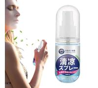 Spray rinfrescante - Formato portatile da 60 ml, formula delicata, sicuro per la pelle dei vestiti, refrigerante rapida | Avventura estiva all'aperto sudorazione comfort palestra esercizio
