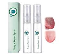 Spray riparatore per la lingua GlosShield, spray per bocca secca, spray rinfrescante per l'alito, ingredienti naturali, adatto per secchezza, patina bianca e alito cattivo, 30 ml (2Pezzo)