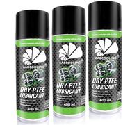 Spray secco al PTFE AABCOOLING (3x400 ml)-Lubrificante secco universale al PTFE per cuscinetti, cerniere, guide, meccanismi di precisione e parti in metallo e plastica nel settore automobilistico K1