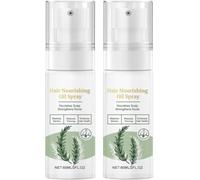 Spray siero per la crescita dei capelli al rosmarino, siero per capelli secchi e danneggiati, riparatore e anti-crespo, leggero e brillante, ispessimento e ricrescita dei capelli diradati