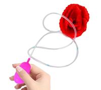Spray Simulation Flower - Water Spraying Rose Brooch | Funny Realistic Gag Prank Toy, Novelty Joke Accessory for Halloween Holiday Party or Casual Events