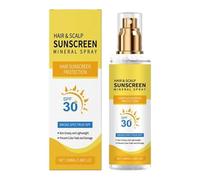 Spray Solare Capelli Cuoio Capelluto, 100ML Protezione Solare Cuoio Capelluto SPF 30, Spray Solar Impermeabile Antisudore Non Grasso, Previene Sbiadimento Capelli Secchezza Protezione Solar Sprays