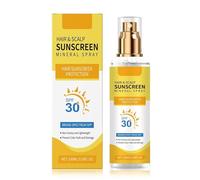Spray solare per capelli e cuoio capelluto SPF 30, spray protettivo UV non grasso, previene lo sbiadimento/secchezza del colore, protezione del cuoio capelluto arricchita al cocco (1PCS)