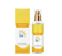 Spray solare per capelli, lacca anti-UV, previene lo sbiadimento e la secchezza dei capelli, adatto per le vacanze al mare e gli sport all'aria aperta.