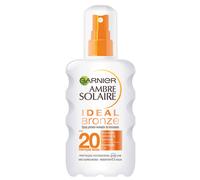 Garnier Ambre Solaire Spray Protettivo Abbronzante Ideal Bronze, Viso e Corpo, Attivatore di Melanina per un'Abbronzatura Intensa e Uniforme, Con Protezione Media SPF20, 200 ml