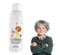 Spray temporaneo per capelli per bambini, alternativa istantanea ai colori dei capelli, vernice per capelli, lavabile, temporanea, colorante per capelli per cosplay, feste in costume, Natale (grigio)