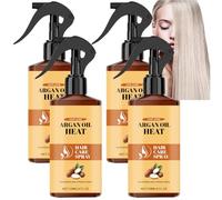 Spray termoprotettivo per capelli all'olio di Argan, Spray anticrespo all'olio marocchino, Termoprotettivo riparatore per capelli lisci, Controllo idratante anticrespo per capelli secchi (4pcs)