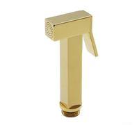 Spray versatile per bidet WC in rame, con ugello quadrato, forte flusso d'acqua e impugnatura ergonomica, per l'igiene del bagno e la rimozione delle macchie (oro lucido)