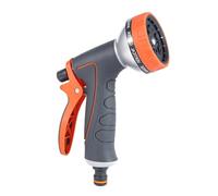 Spray Water Nozzle, Garden Hose Sprayer, Multi Pattern Water Tool with Pressure Control System, Heavy Duty Irrigation Head, Compact Utility Style, Plant Watering for Backyard and Garage Use