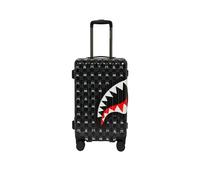 SPRAYGROUND - Bagaglio a mano grigio con personaggio che sbircia a scacchi - - Suitcases - Uomo - Multicolore - ONE SIZE
