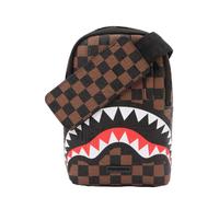 Sprayground Borsa a tracolla 'CHECK 2 EMBOSS' marrone / rosso / nero / bianco Uomo Sprayground One Size