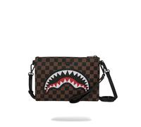 SPRAYGROUND CHECK 2 EMBOSS CROSSOVER CLUTCH Pouchette