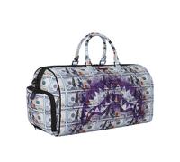 Sprayground Duffle Borsa Palestra Viaggio Bianco Viola Unisex