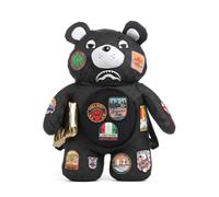 Sprayground Global Mogul Billionaire Teddy Bear Zaino nero, plastica, unisex, 2L