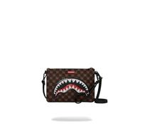 SPRAYGROUND Pochette Sharks In Paris WTF Bubble Brown Crossover Clutch