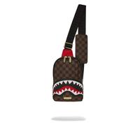 Sprayground Sawtooth Sharks in Paris Borsa sling marrone/nero, plastica, unisex, 2L