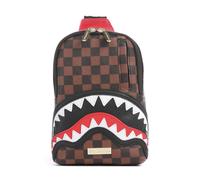 Sprayground Sawtooth Sharks in Paris Borsa sling marrone/nero, plastica, unisex, 2L