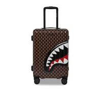 Cabin Trolley Sharks In Paris WTF Bubble Brown Check Sprayground