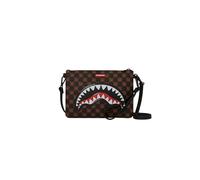 Pochette a tracolla Sharks In Paris WTF Bubble Brown Check Sprayground