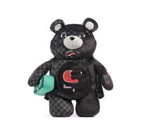 Sprayground Unfinished Shark Teddy Bear Zaino nero, poliestere, unisex, 2L