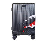 SPRAYGROUND valigia trolley da viaggio unfinished shark luggage 910CL259NSZ nero