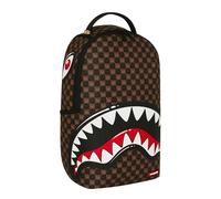 Sprayground Zaino Big Backpack Scuola City Viaggio SHARKS IN PARIS WTF BUBBLE BROWN CHECK