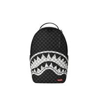 Zaino Black And White Drip Check Shark Sprayground