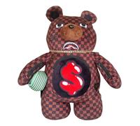 Zaino Sharks In Paris WTF Bubble Brown Check Moneybear Sprayground
