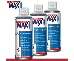SprayMax 3 x 400 ml 1K Vernice Spray Per Ritocco Spot Repair Trasparente