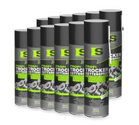 Spraytive 12 x 500 ml spray professionale a secco per catena moto | Non strizza: Dry Lube grasso per catena come lubrificante a secco per catene, ingranaggi, superfici scorrevoli e giunti