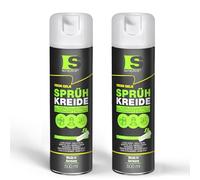 Spraytive 2 gessetti spray da 500 ml, colore giallo neon, lavabili, spray per pavimenti, spray temporaneo per asfalto, erba, calcestruzzo