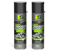 Spraytive 2 x 500 ml spray professionale per catena a secco - PTFE spray lubrificante a secco per biciclette, moto, macchinari, catene e ingranaggi - forte - nessun lancio - protezione per tutte le