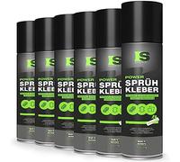 Spraytive 6 colla spray Power da 500 ml: per tessuti, tessuto non tessuto, schiuma, pelle, baldacchino, moquette, carta e molto altro ancora - Forte adesivo permanente con regolazione variabile dello