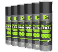 Spraytive 6 x 500 ml spray siliconico - Lubrificante e spray lubrificante per auto, gomma, plastica e metallo - Incolore, idrorepellente, senza residui, da -50 °C a +250 °C - Made in Germany
