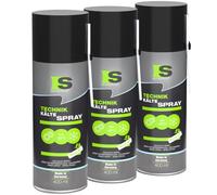 Spraytive Spray Refrigerante Officina 3 x 400 ml: Spray Per Ghiaccio Di Congelamento Fino A -50 °C Per Risoluzione Dei Problemi, Test Sensori, Aiuto Al Montaggio In Caso Di Accoppiamenti, Test