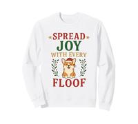 Spread Joy Happy Corgi Christmas Floof Corgi Amanti dei Cani Bambini Felpa