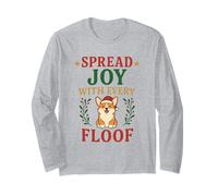 Spread Joy Happy Corgi Christmas Floof Corgi Amanti dei Cani Bambini Maglia a Manica