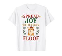 Spread Joy Happy Corgi Christmas Floof Corgi Amanti dei Cani Bambini Maglietta