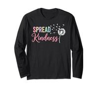 Spread Kindness Shirts for Women Summer Dandelion Kindness Maglia a Manica