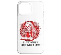 Spread Those Pages Good Girl I Look Better Bent Over a Book Custodia per iPhone 16 Pro Max